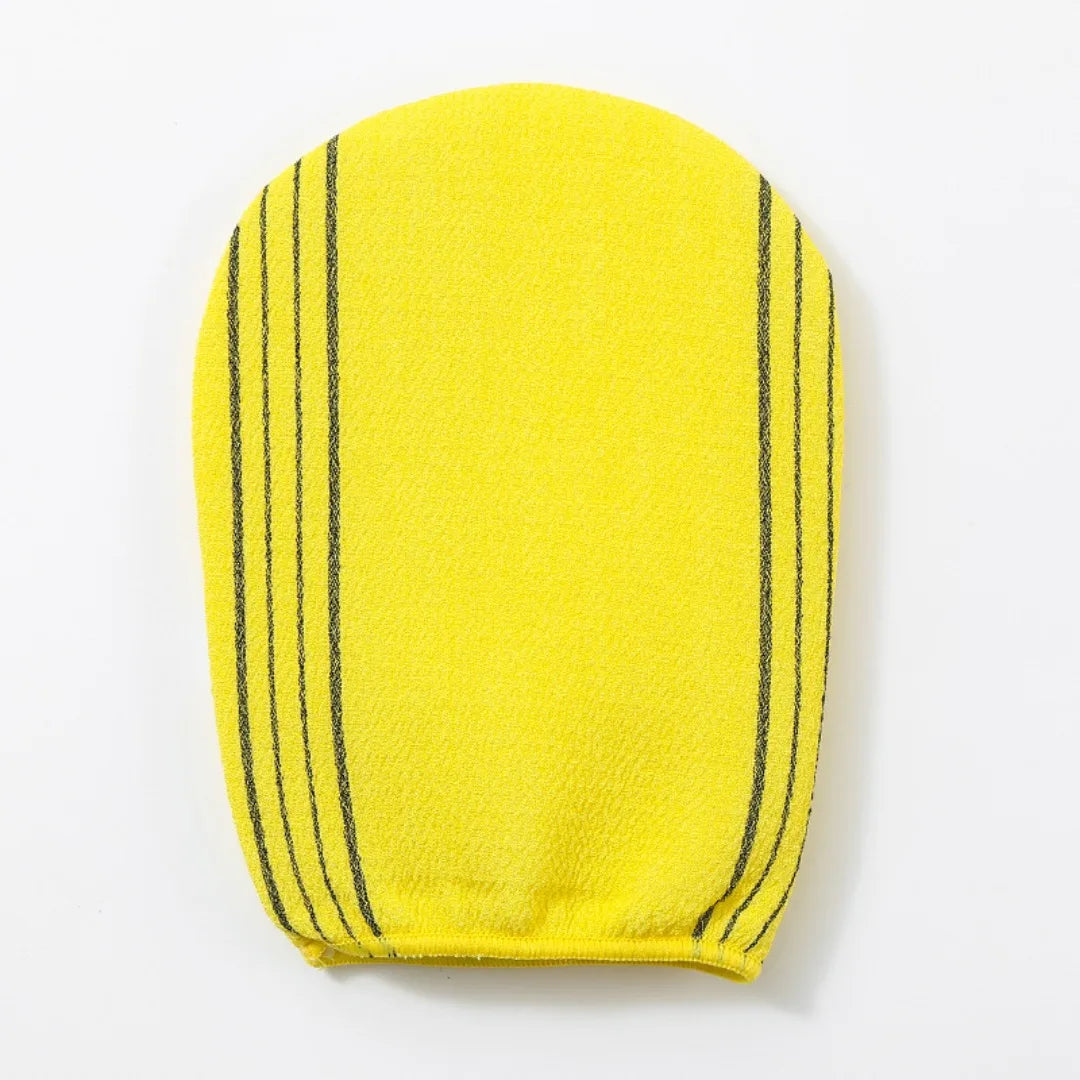 Italian Bath Towel for Body Scrubber Paired with Korean Adhesive Exfoliating Korean Mitt Massage Body Wash Gloves