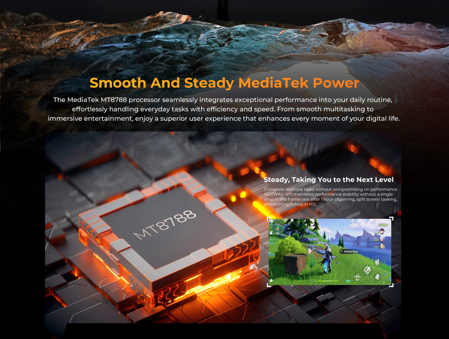 HOTWAV W11 20800mAh 33W Smartphone 12GB(6+6) 256GB 280LM Flashlight 6.6'' FHD+ 24MP Night Vision Rugged cell phone