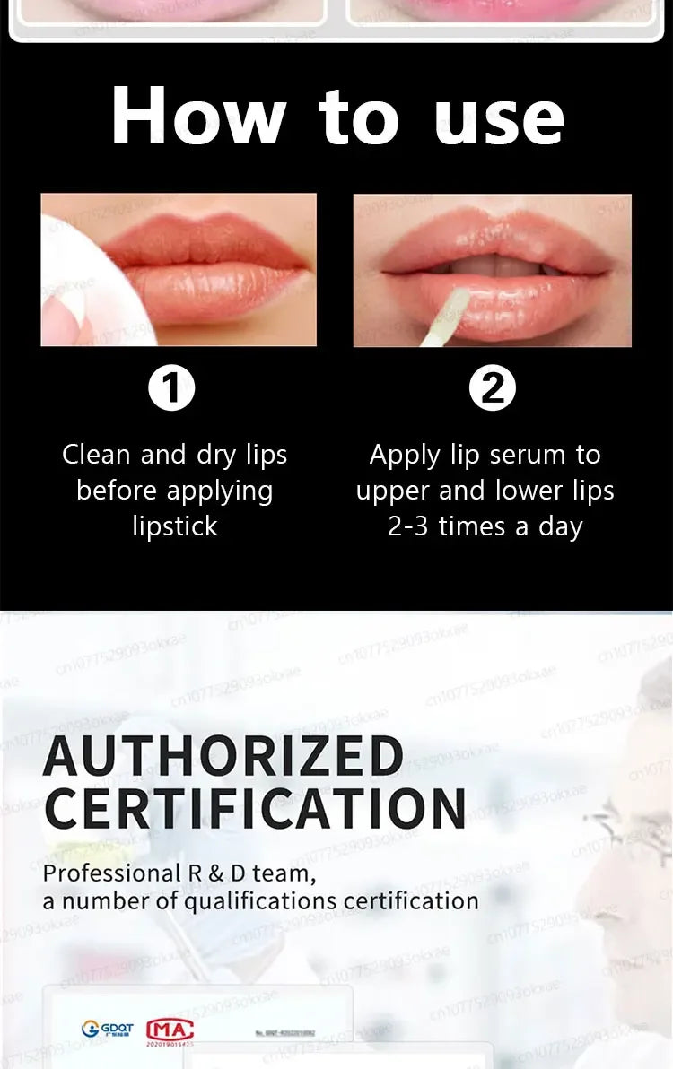 Lip plumping balm, quickly achieve extremely plump lips Instant Volumising Lip Plumper Oil Collagen Lip Gloss Moisturizer Repair