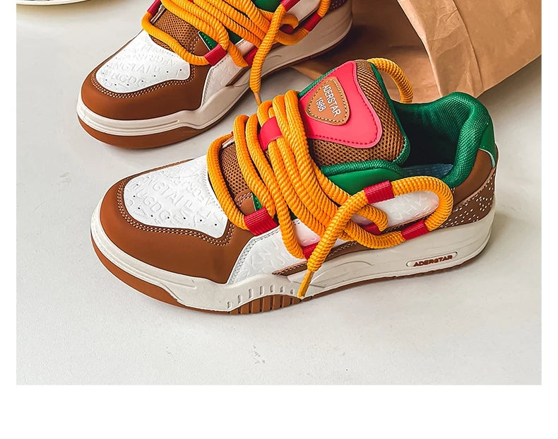 2024 Fashion Men's Casual Sneakers Platform Shoes Size 46 Comfortable Chunky Designer Skateboard Shoes for Men zapatillas hombre