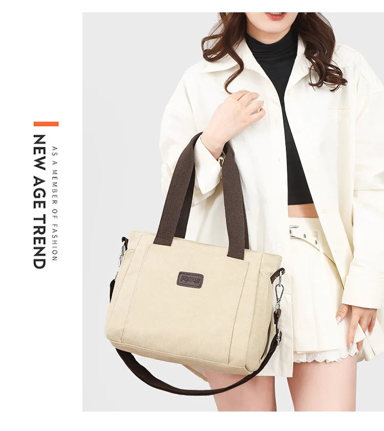 Women Handbags Ladies Canvas Shopping Tote Bag Clutch Female Crossbody Bags