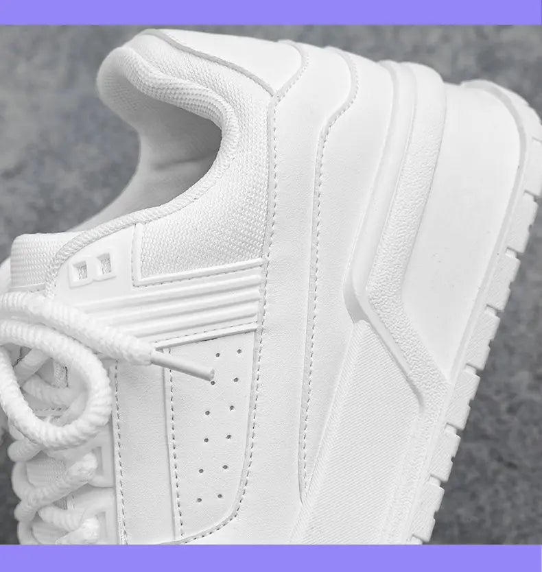 2025 Men's Thick Sole Increase New Breathable Student Casual Sports Shoes Non-slip Walking Walking Shoes Men's Vulcanized Shoes