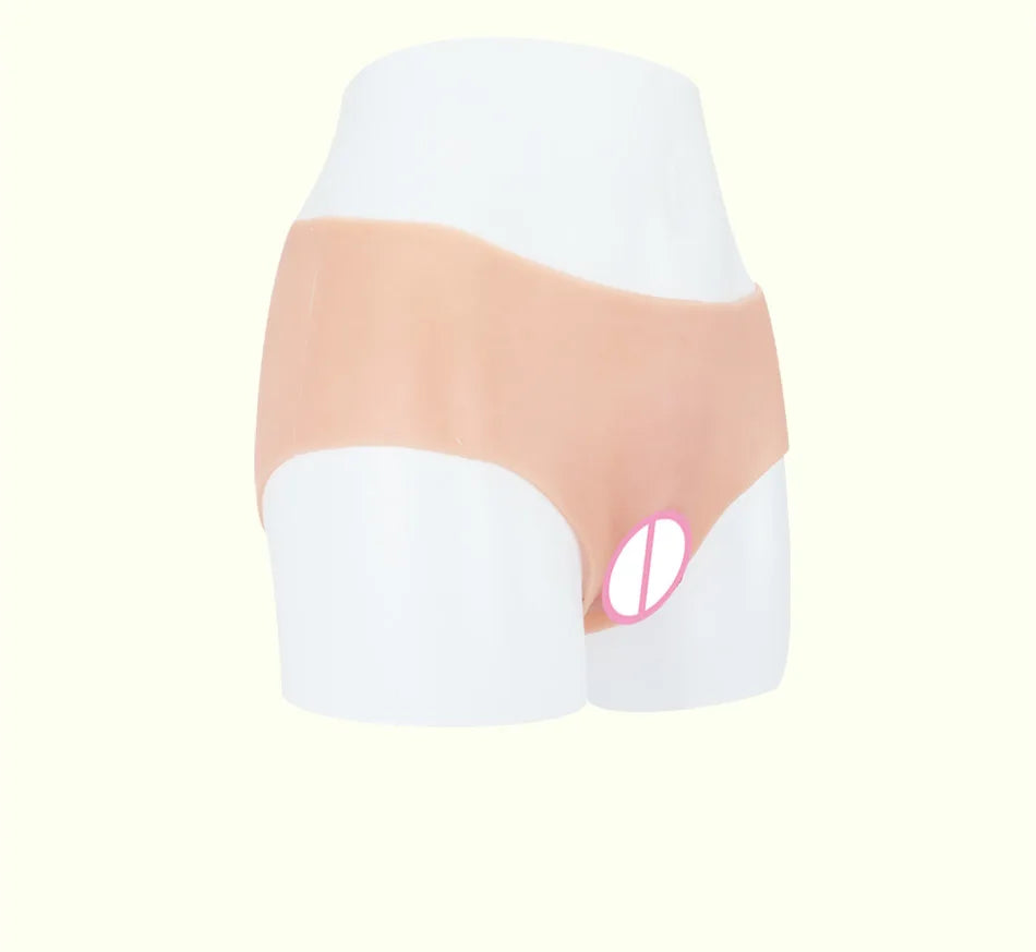 Simulated Silicone Fake Vagina Underwear Briefs Panties Hiding Penis For Crossdresser Transgender Shemale Dragqueen Cosplay Gays