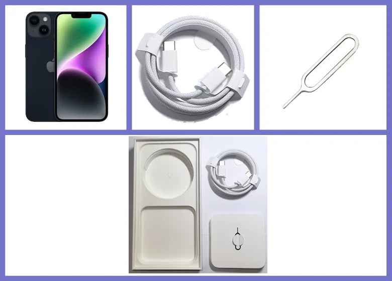 Refurbished phone APPLE iPhone 14 128GO 256GO 512go unlock smartphone inches, six cores, i0S A15.6GBRAM,12MP