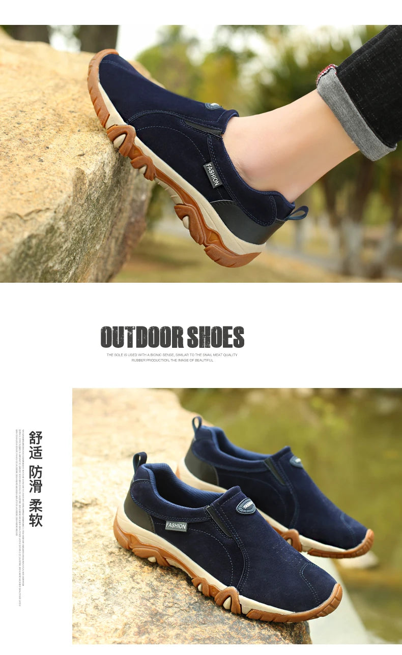 2023 New Outdoor Hiking Camping Light Running Lucky Shoes Jogging Casual Sports Men's Shoes Non Slip Loafers Hiking Shoes 39-46