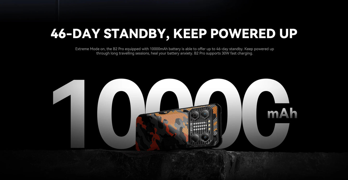 IIIF150 B2 Pro Rugged Smartphone Android Cell Phone G99 120Hz 6.8'' Screen 24GB RAM 256GB ROM 108MP Camera 10000mAh 30W Charge