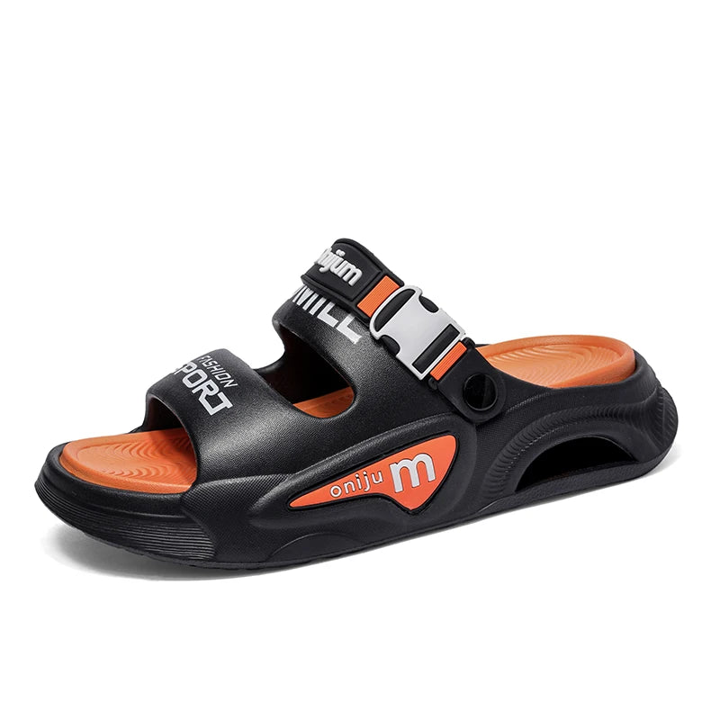 Summer Men's Outdoor Sandals Slippers Beach Comfortable Slides Soft Clogs Men Casual Shoes Garden Shoes Men Women Beach Sandals