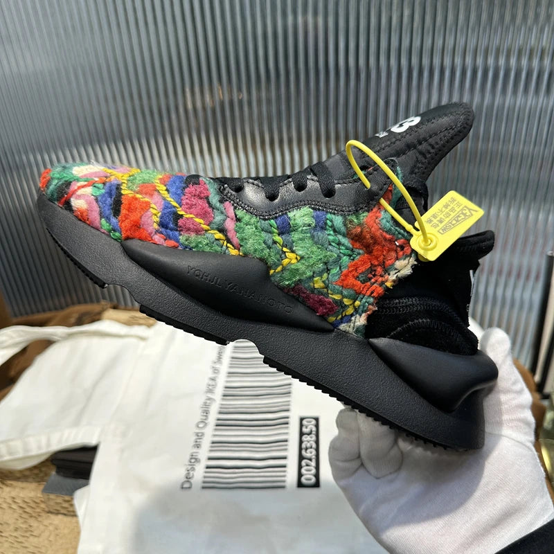 Handcrafed Casual Sneakers Man Platform Leather Canvas Sports Running Shoes Zip Upper Trainers Breathable Men Footwear Man Shoes