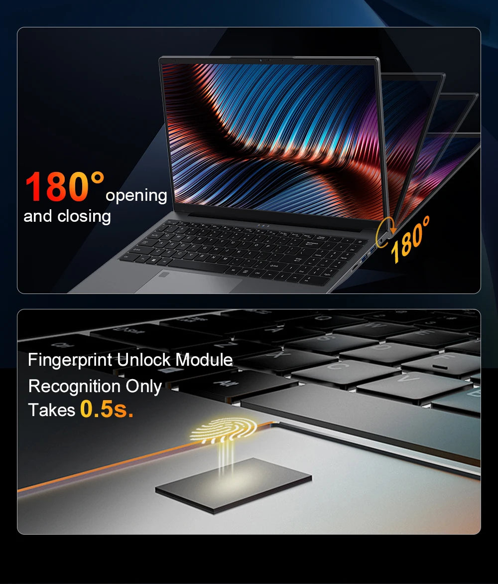 Ninkear A15 PLUS Laptop 15.6" IPS FHD AMD Ryzen 7 5825U Notebook 32G DDR4 3200Mhz+1TB PCI-E 57Wh Battery Windows 11 PRO Computer