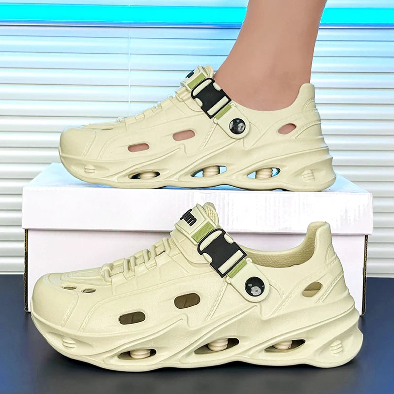 Men's Outdoor Sandals Sport Slippers Beach Slides Breathable Non-slip Clogs Men Casual Garden Shoes Hiking Men Outdoor Sandals