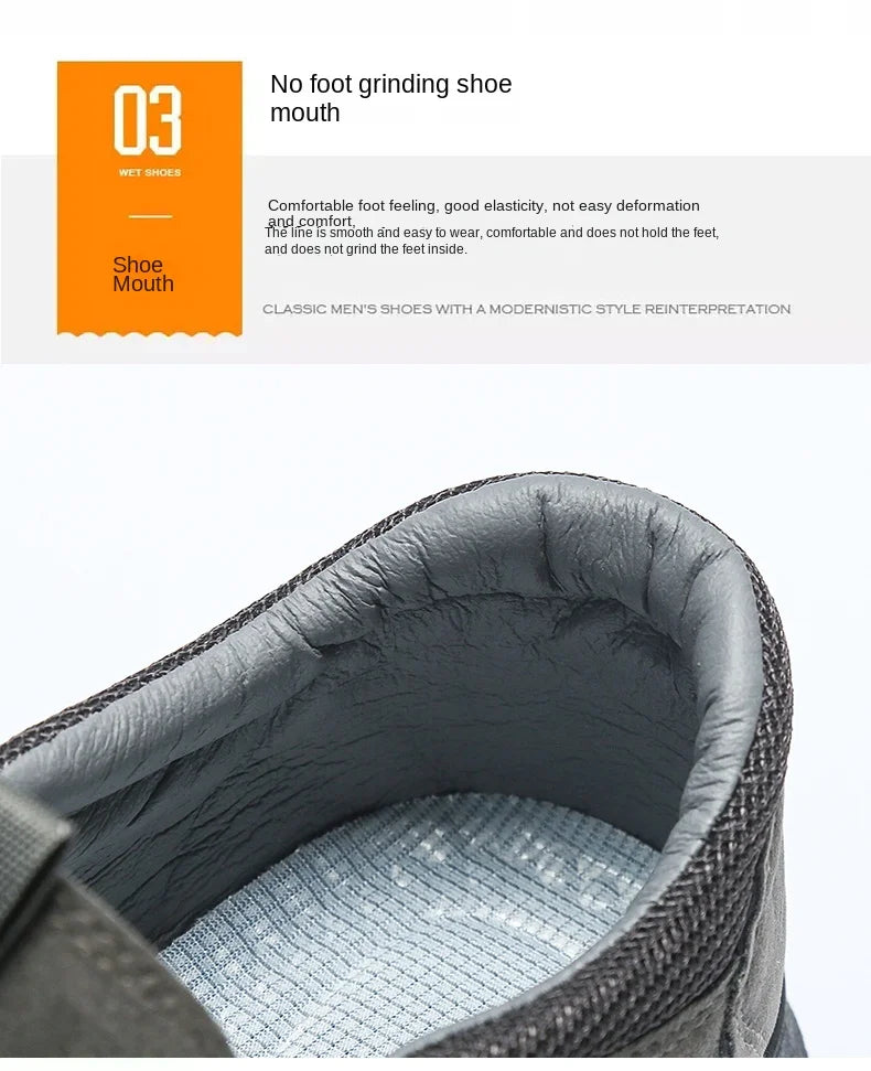 2025Men's Workwear Casual Sneakers Indoor Breathable Loafers Outdoor Seasonal Lightweight Beach Shoes Soft Sole Non-slip Fashion