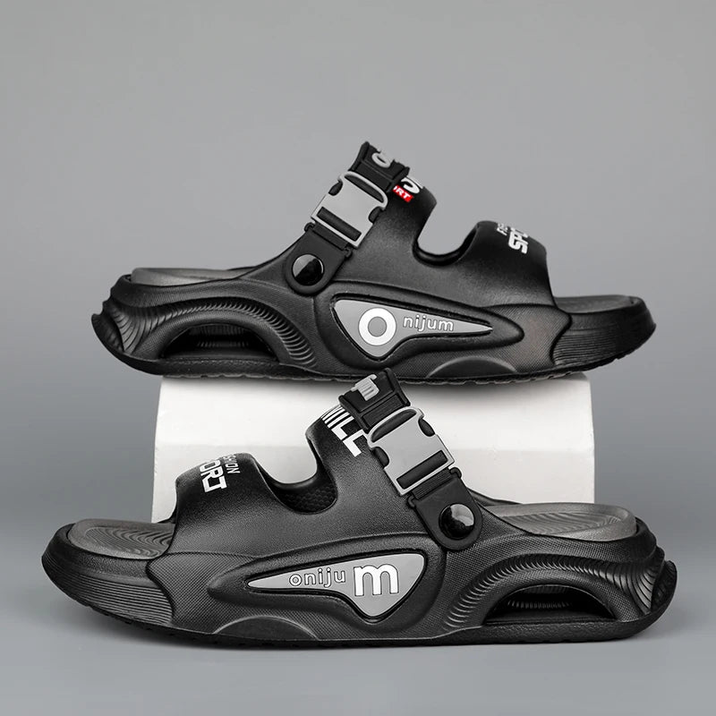 Summer Men's Outdoor Sandals Slippers Beach Comfortable Slides Soft Clogs Men Casual Shoes Garden Shoes Men Women Beach Sandals