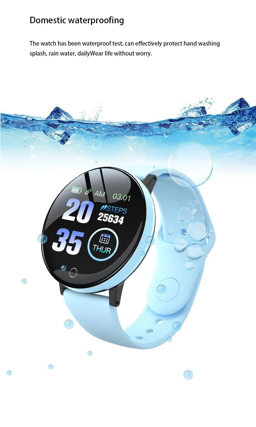 2025 New D18 Multifunctional Smart Watch Men & Women Bluetooth Connected Phone Music Fitness Sports Bracelet Sleep Monitor watch