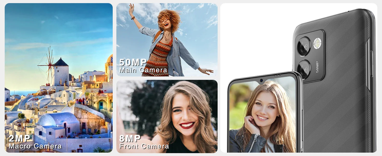 DOOGEE N50 Pro mobile phone free 20GB RAM + 256GB ROM Android 13 50MP AI camera, 6,52 inch 1TB expandable Widevine L1 4G