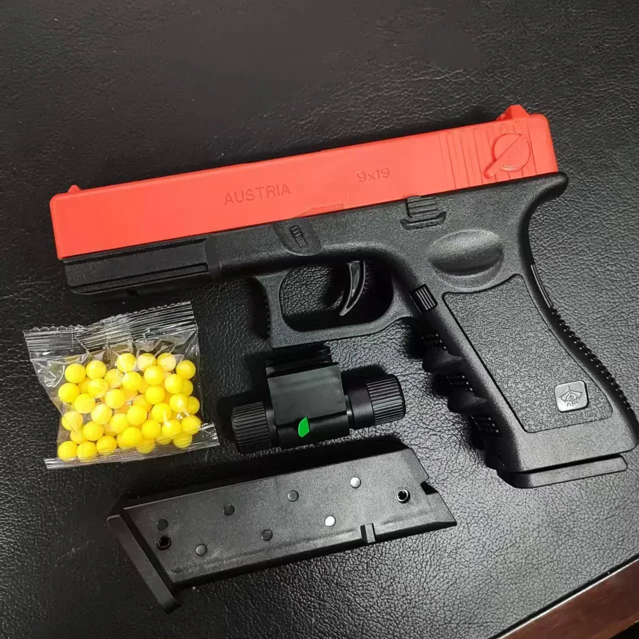 Lower Magazine G17 Manual Pistol Foam Soft Ball Bullet Toy Gun Airsoft Launcher CS Shooting Games Weapons for Kids Boys Gift