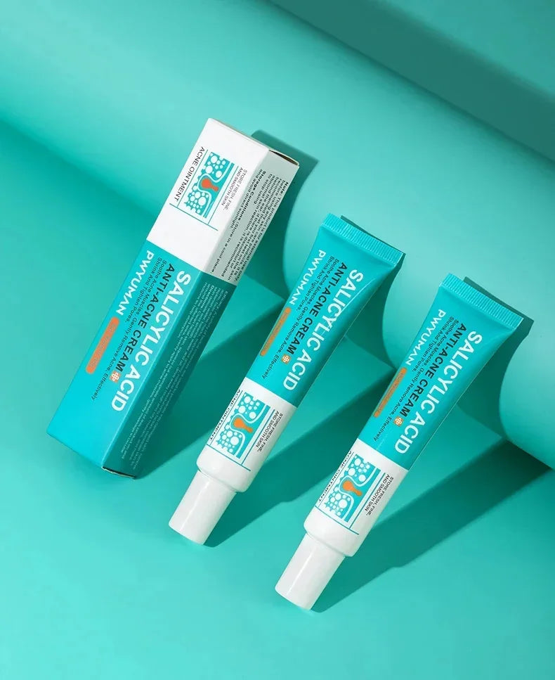 Salicylic Acid Acne Removal Cream Repair Pimple Spots Deep Cleaning Pore Shrinking Oil Control Whitening Moisturizing Skin Care