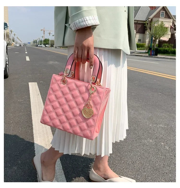 Handbag Women Brand Luxury Totes High Quality Fashion Classic Quilted Square Handle Bag Women Crossbody Shoulder Bags Dropship