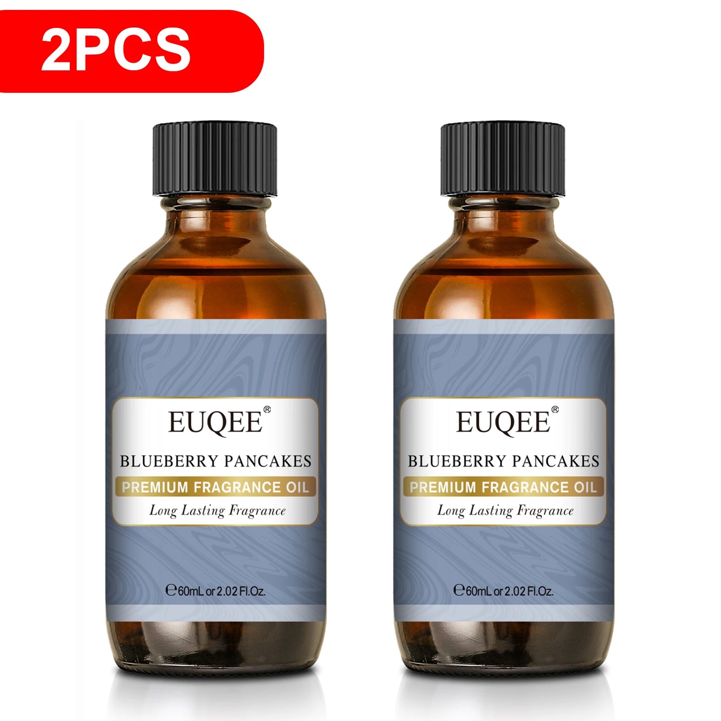 EUQEE 2PCS Men's Fragrance Oil Set For Diffuser 60ml Coconut Cream Pumpkin Pie Leather Coffee Bay Rum Aroma Fragrance Oil