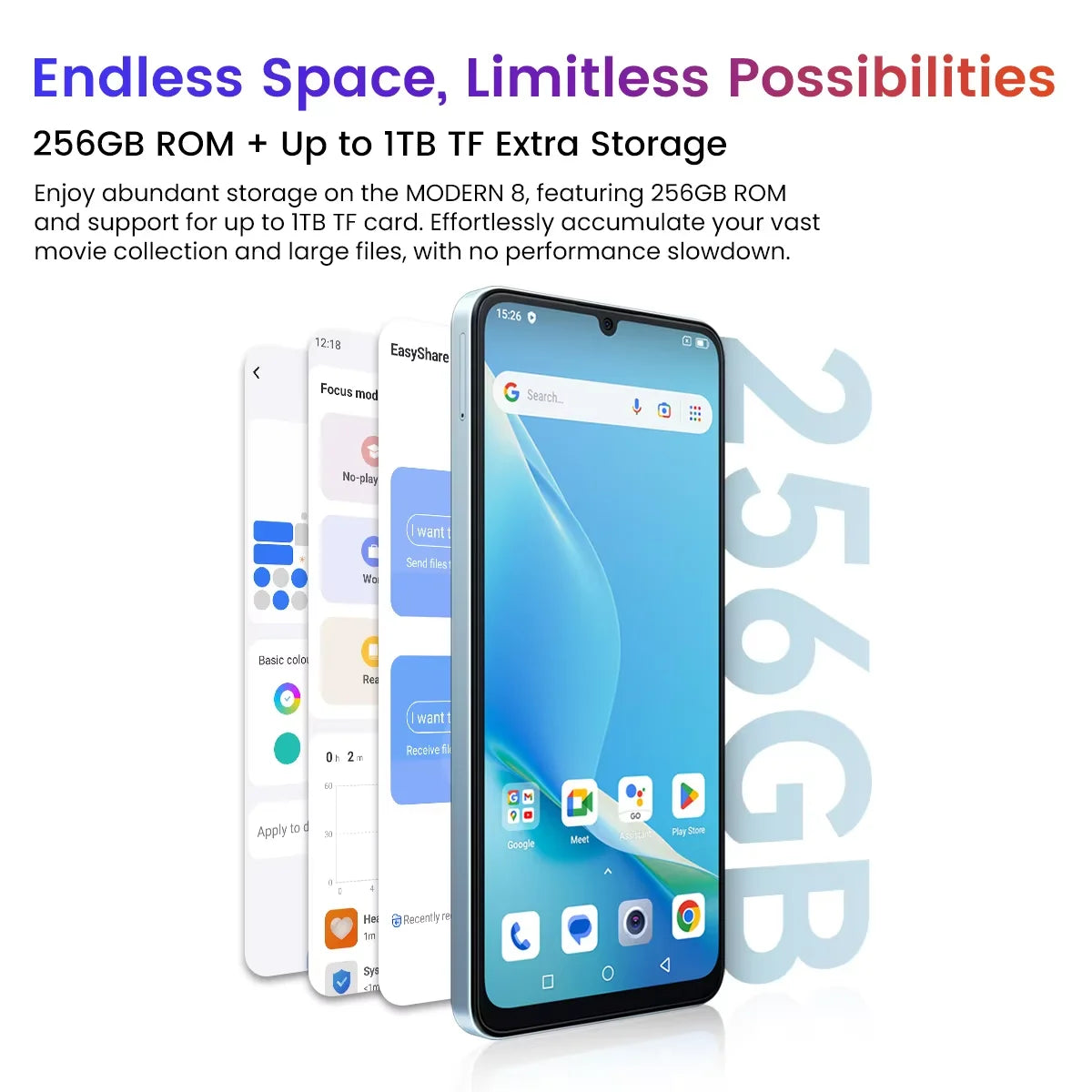 Oscal MODERN 8 Smartphone 6.75 inch Display 8GB+128GB/256GB,50MP Rear Camera Mobile Phone 18W Fast Charging 6000mAh