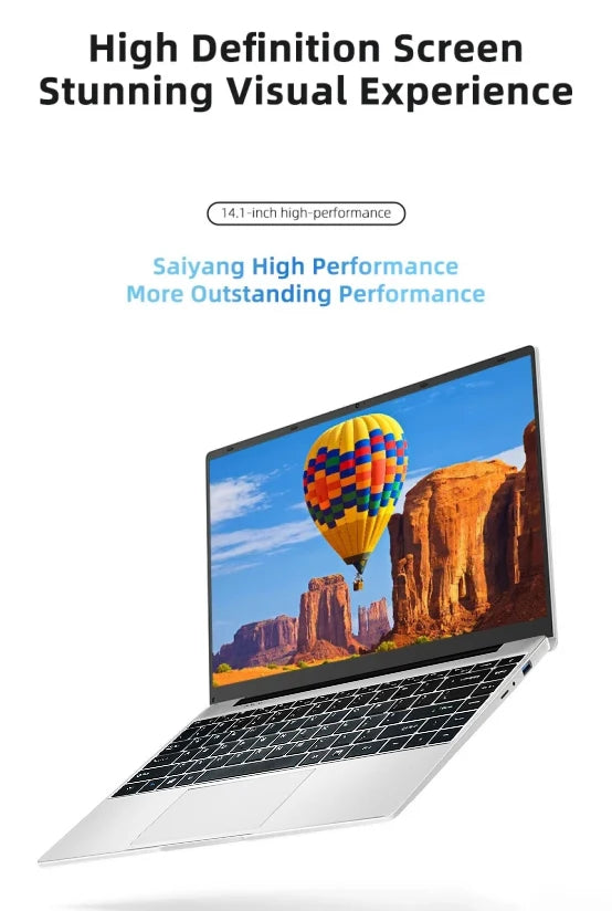 NEW 14.1'' Slim Office Laptop Windows 11 Intel i7 7500U 180° 12GB RAM 512GB 1TB SSD 1920*1080 Office Study Computer PC