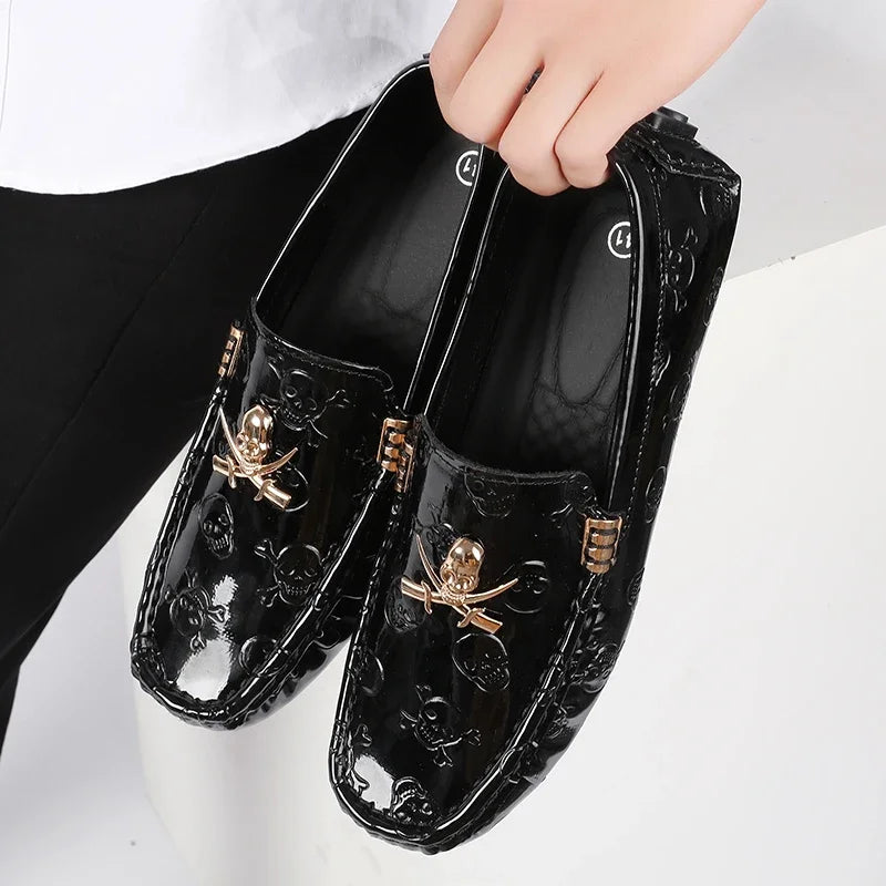 YRZL White Loafers Men Casual Shoes Handmade Lazy Shoes Men Loafers Moccasins Size 48 Breathable Slip on Driving Loafers for Men