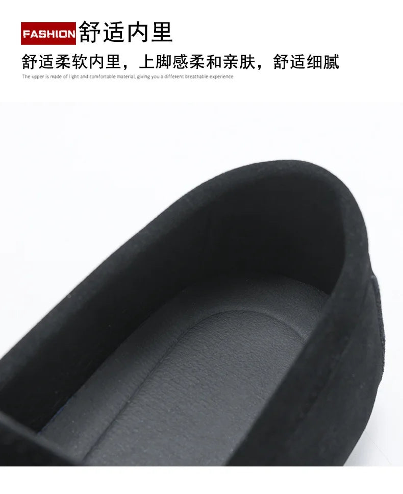 Men's Loafers, Lightweight and Breathable Casual Shoes, Mens Flat Driving Shoes, Soft Sole Slip-on Business Shoes, Moccasins