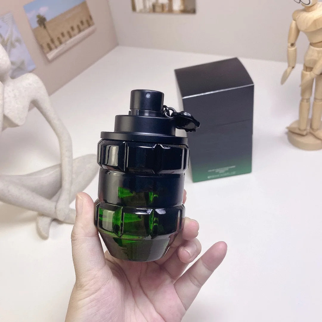 男士激情炸彈香水 90 毫升 辛辣木香噴霧，含灰綠黑變種，長效，maskulinen Duft