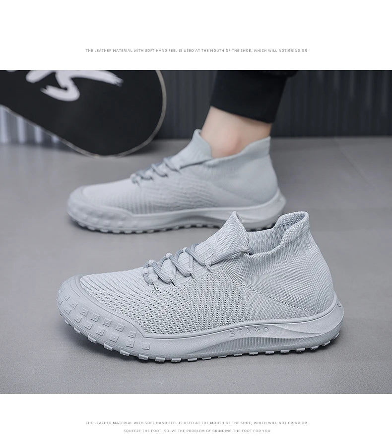 Men Casual Sneakers Summer Breathable Sport Shoes Outdoor Running Shoes male's Mesh Light Comfort Athletic Jogging Walking Shoes