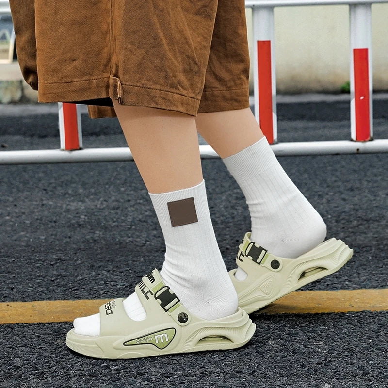 Summer Men's Outdoor Sandals Slippers Beach Comfortable Slides Soft Clogs Men Casual Shoes Garden Shoes Men Women Beach Sandals