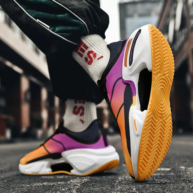 New Men's Running Shoes Breathable Soft Flat Outdoor Sports Cushioning Running Shoes Mesh Comfortable Casual Sneakers for Men