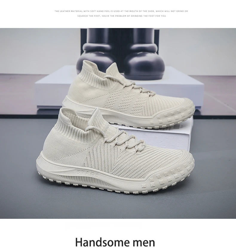 Men Casual Sneakers Summer Breathable Sport Shoes Outdoor Running Shoes male's Mesh Light Comfort Athletic Jogging Walking Shoes