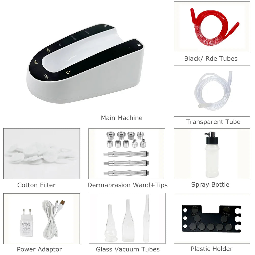 2 in1 Vacuum Suction Microdermabrasion Cleansing Remove Dirt Excess oil Dead Skin Spray Bottle Mist Facial Hydration Moisture