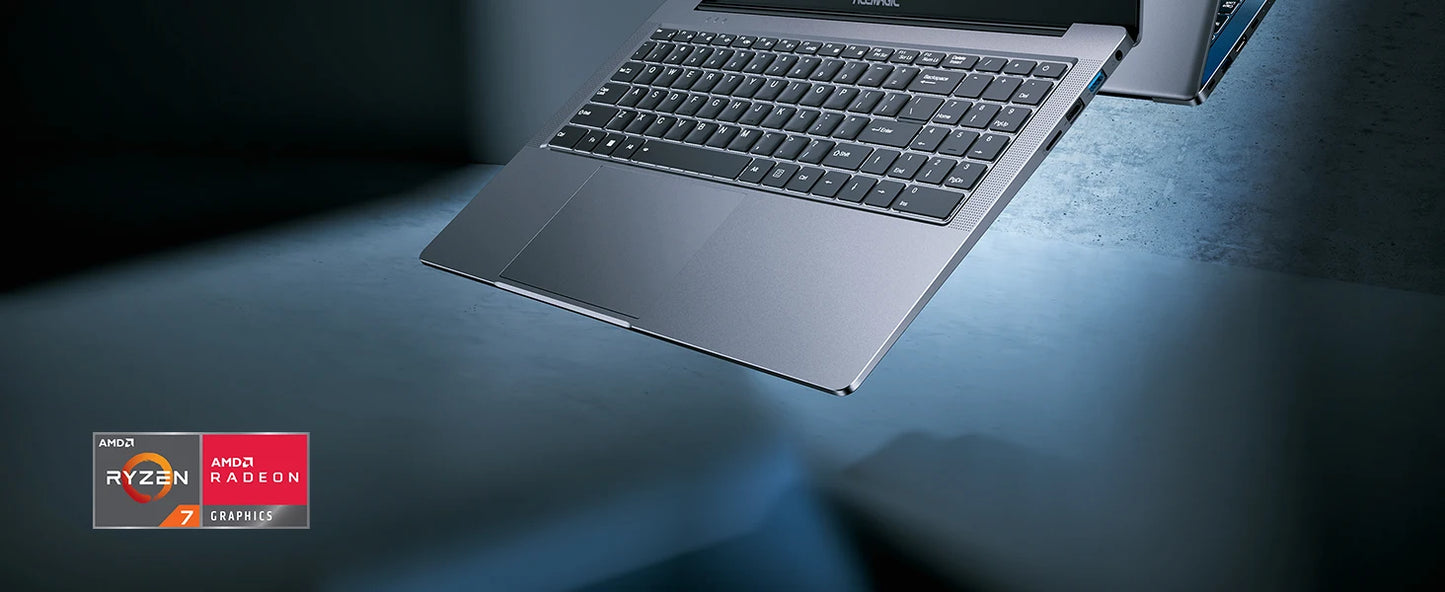 ACEMAGIC Laptop 16.1 FHD Gaming Laptop AMD Ryzen 7 5700U 16GB RAM 512GB SSD Windows 11 Pro Graphite WiFi 6 Backlit KB Gray
