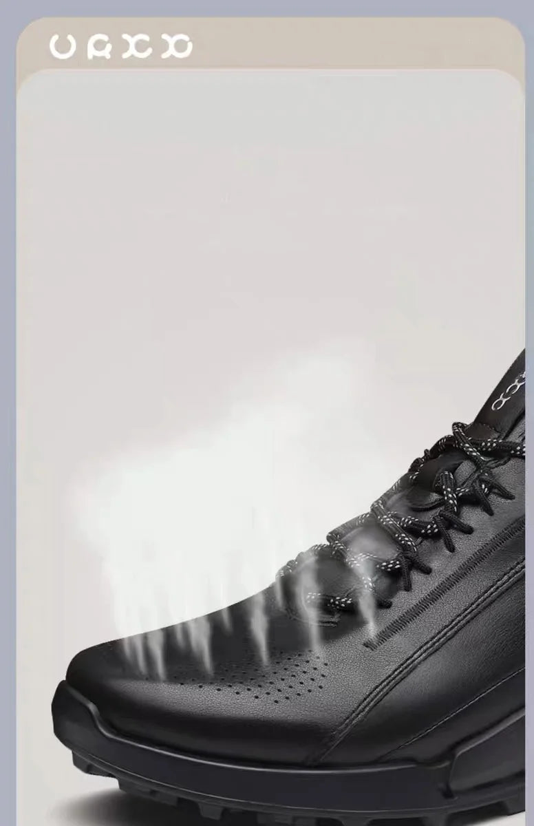 Men's Sneakers Casual Sports Shoes for Men Lightweight Leather Breathable Shoes  Mens Flat White Shoes Zapatillas Hombre