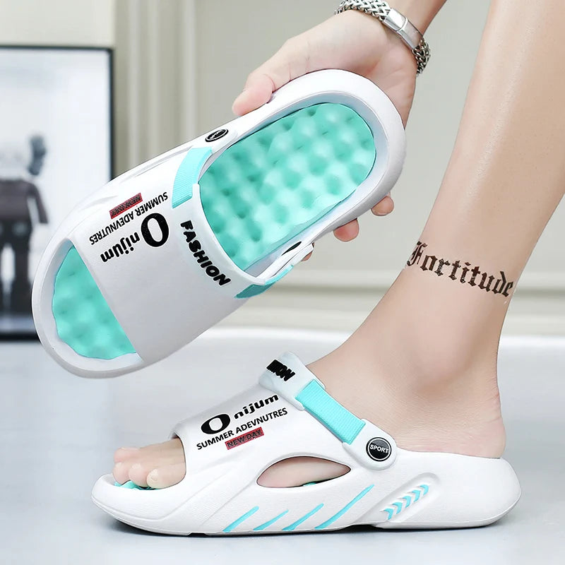 Men Slippers 2025 New Summer EVA Soft-soled Platform Slides Sandals Indoor Outdoor Walking Beach Shoes Flip Flops Mens Shoes