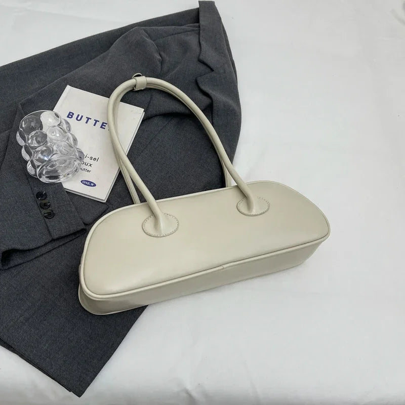 Advanced Sense Retro Pu Zipper Ladies Shoulder Bags Trend 2025 Light Luxury Hot Sale Bags for Women New Handbag Bolsas Femininas