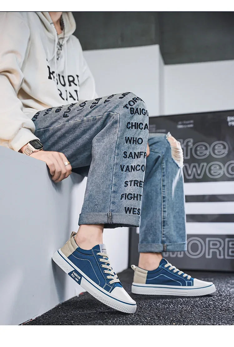 High Quality Men Canvas Shoes Original Designer Casual Shoes Hot Sale Sneakers for Men Platform Vulcanize Shoe Zapatillas Hombre