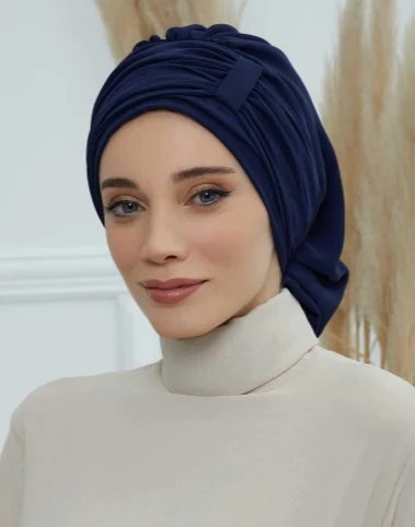 Muslim Solid Instant Turban Hat Hijab Women Caps Islamic Bandana Bonnet Fashion
