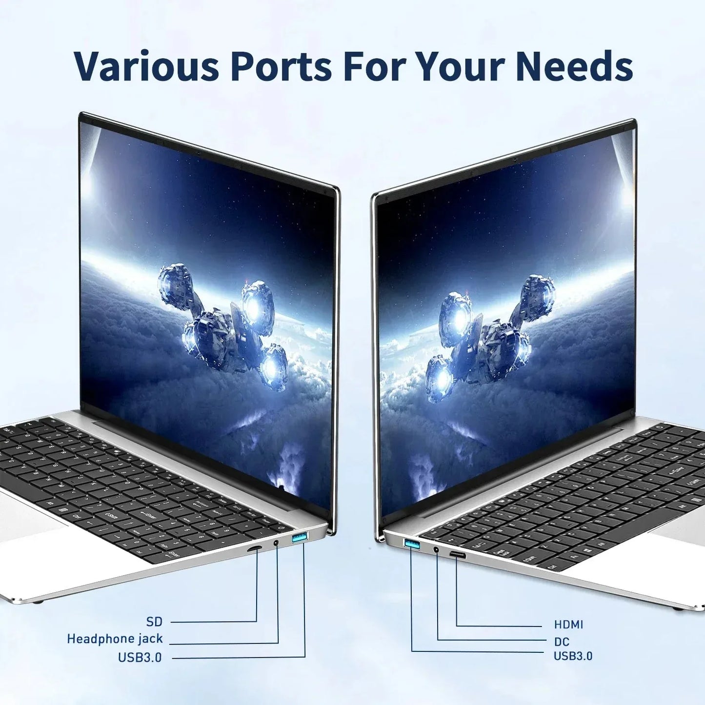 Laptop 15.6" Windows 11 Intel N5095 Office Computer WIFI Backlit Fingerprint Notebook Pc Essential for Travel and Birthday Gifts