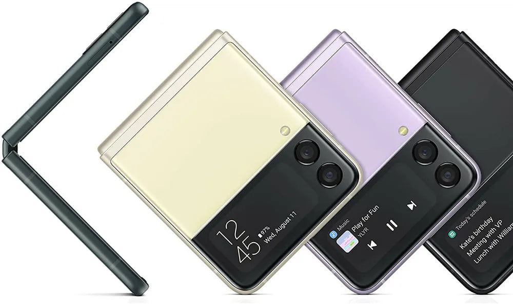 Samsung Galaxy Z Flip 3 Z Flip3 5G F711U1 F711N F711B Original 6.7" AMOLED NFC Snapdragon Unlocked Foldable 99% New Cell Phone