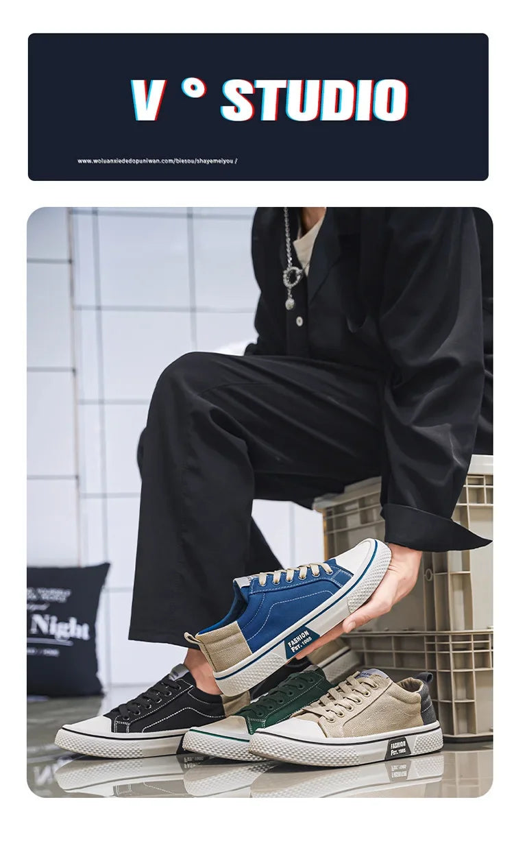 High Quality Men Canvas Shoes Original Designer Casual Shoes Hot Sale Sneakers for Men Platform Vulcanize Shoe Zapatillas Hombre