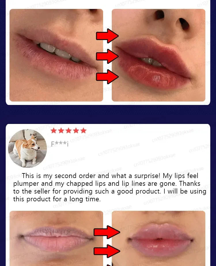 Lip plumping balm, quickly achieve extremely plump lips Instant Volumising Lip Plumper Oil Collagen Lip Gloss Moisturizer Repair