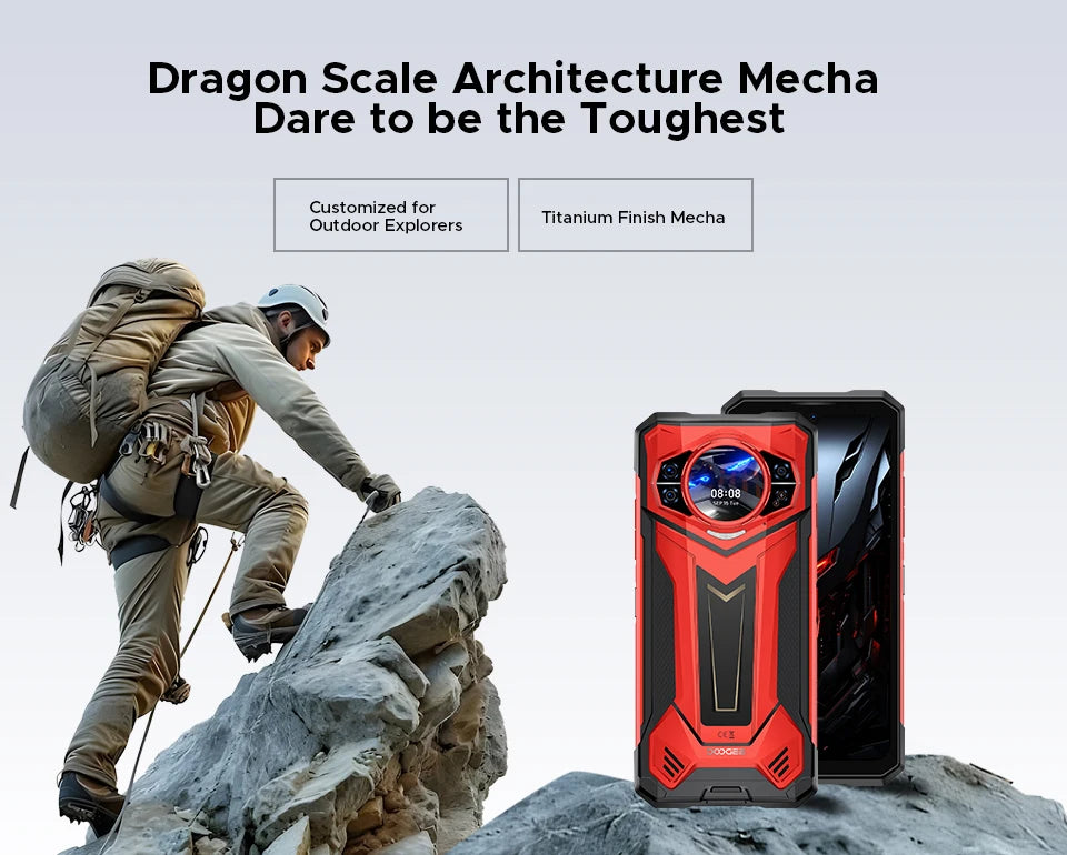 World Premiere DOOGEE S200 Plus 5G AI Rugged Phone Dimensity 7300 1.32" Rear Display 12+512GB 6.72'' 10100mAh Battery Smartphone