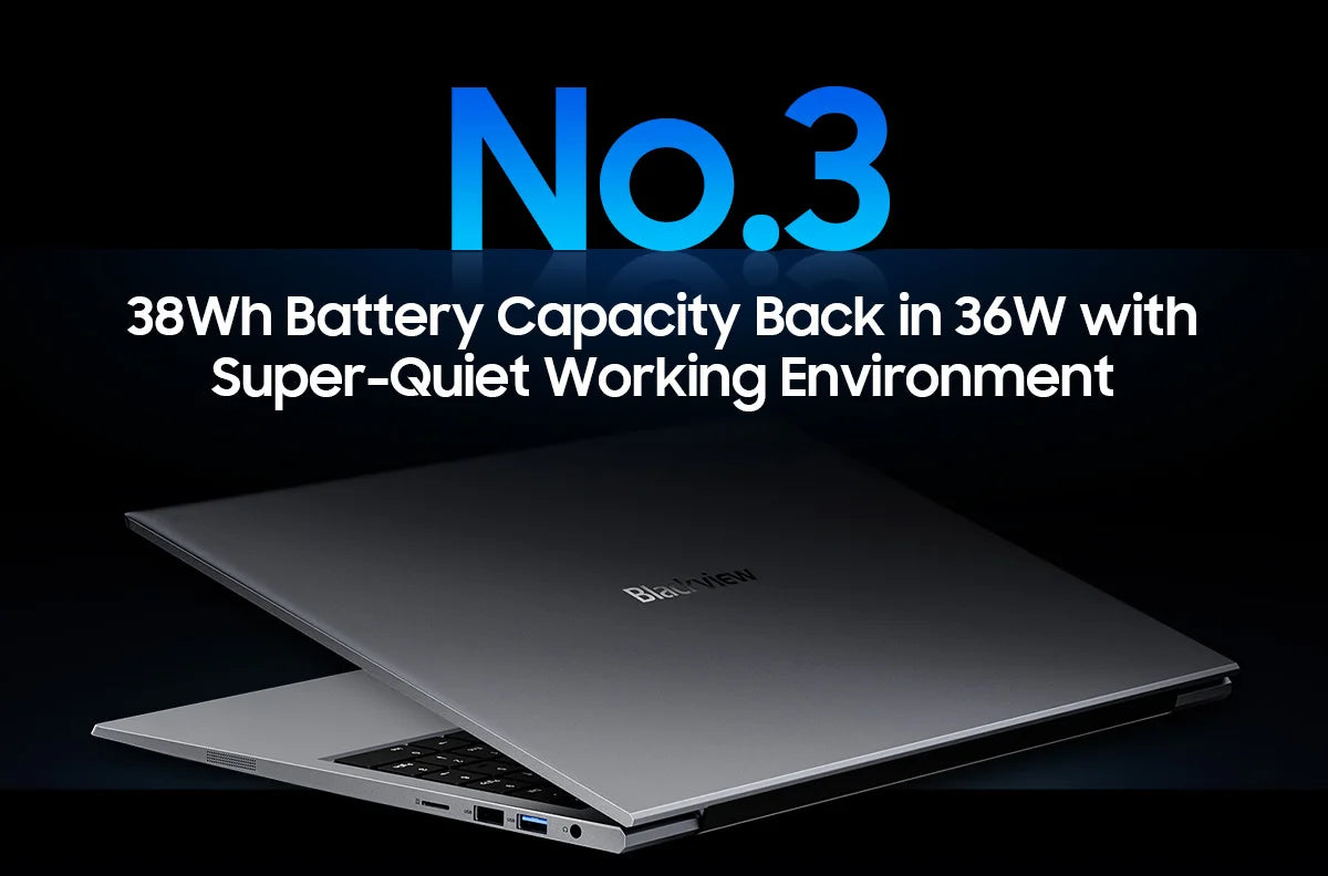 Blackview AceBook 8 Laptop 15.6" 12th Gen Intel Alder Lake N97 16GB RAM 512GB SSD + expansion up to 1TB Windows 11 Home 15.6"