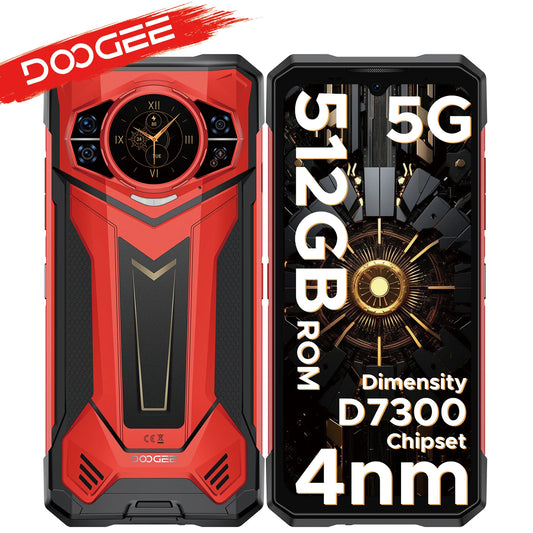 World Premiere DOOGEE S200 Plus 5G AI Rugged Phone Dimensity 7300 1.32" Rear Display 12+512GB 6.72'' 10100mAh Battery Smartphone