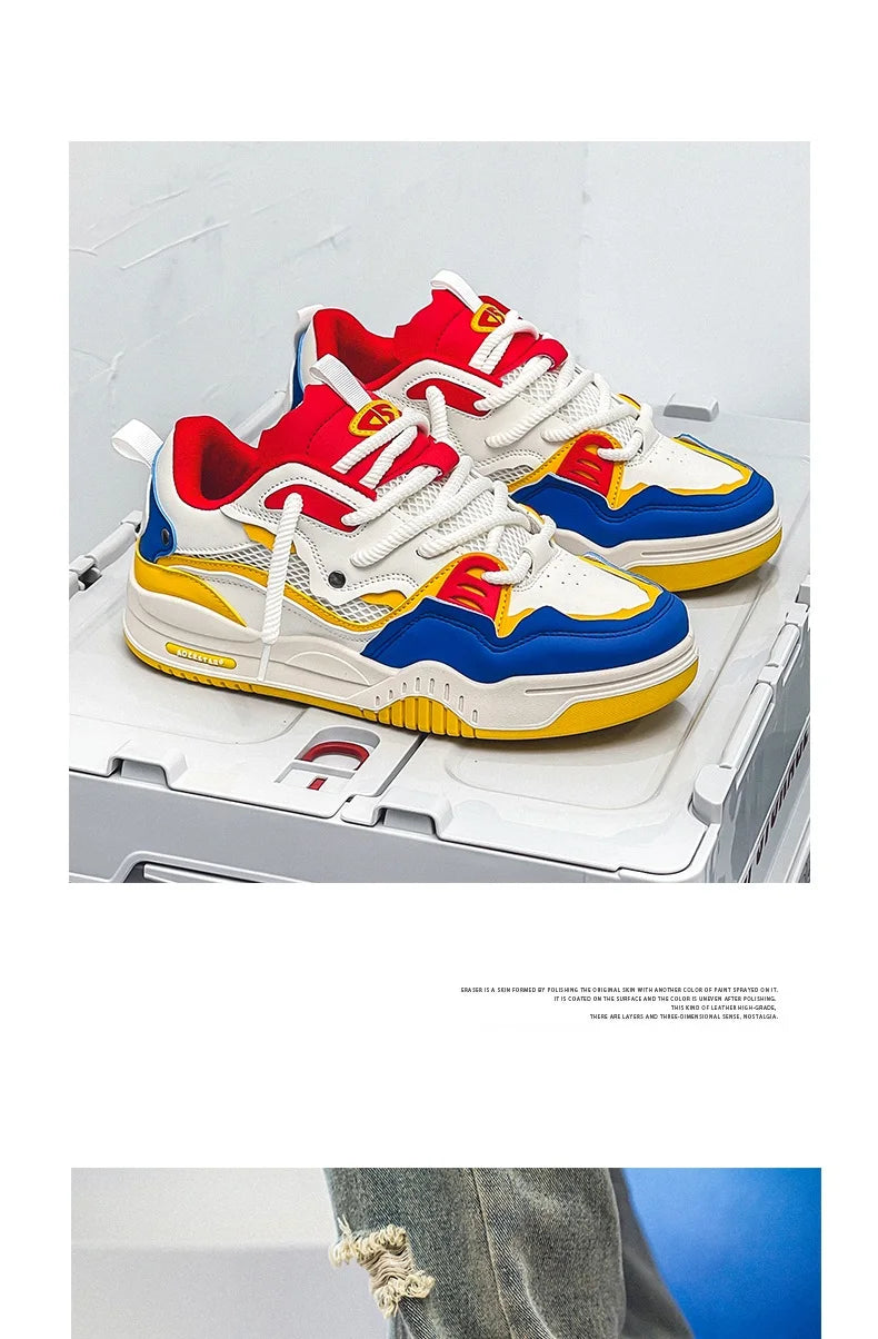 2024 Fashion Men's Casual Sneakers Platform Shoes Size 46 Comfortable Chunky Designer Skateboard Shoes for Men zapatillas hombre