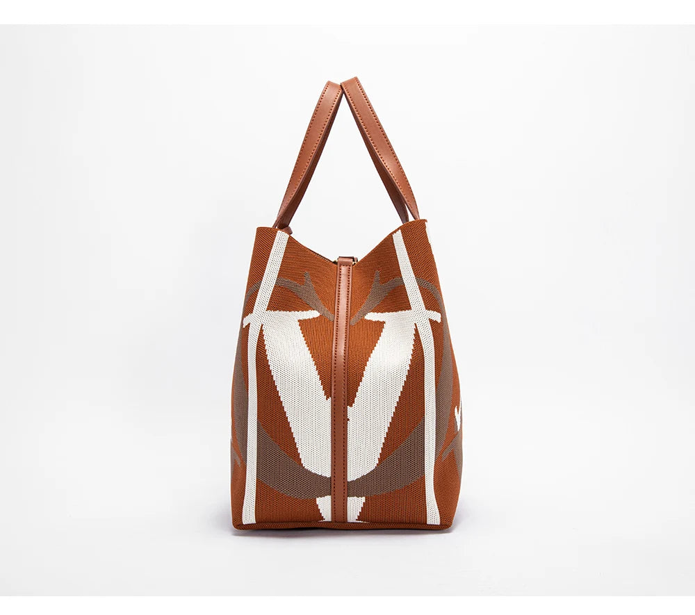 Multi-coloured Colour Retro Style Women's Large Capacity Handbags Multi-coloured Available Classic Multi-purpose Women's Handbag