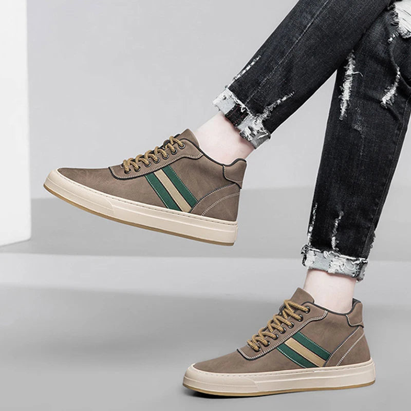 Men's Elevator Shoes Increase 6cm Sneakers Men Sports Shoes Leisure Inner Height Increasing Shoes Hidden Heels Shoes Size 38-44