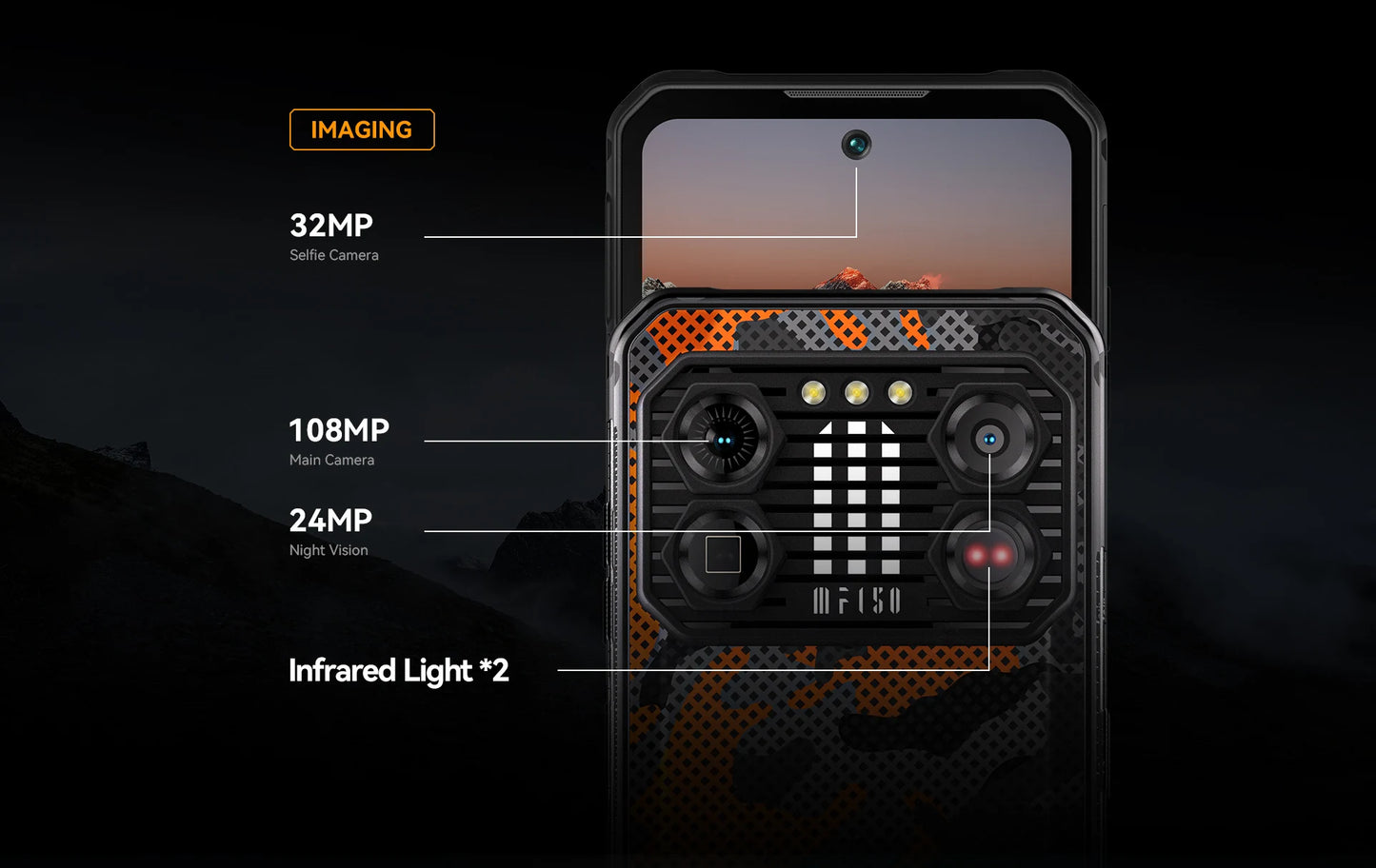 IIIF150 B2 Pro Rugged Smartphone Android Cell Phone G99 120Hz 6.8'' Screen 24GB RAM 256GB ROM 108MP Camera 10000mAh 30W Charge
