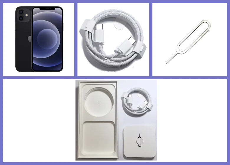 Refurbished phone APPLE iPhone 12 64GO 128GO 256go unlock smartphone inches, six cores, i0S A14.4GBRAM,12MP(Excellent Condition)